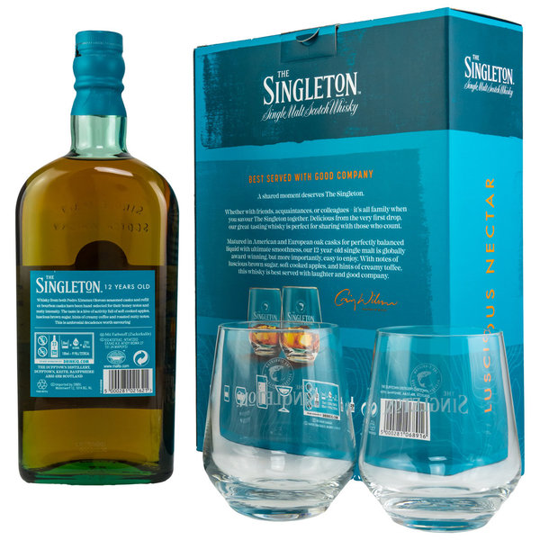 Singleton of Dufftown 12 y.o. Luscious Nectar - mit 2 Gläsern
